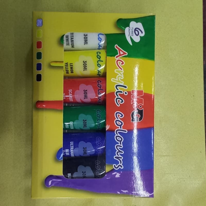 Acrylic 6 Basic Colour  Set